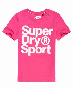 Superdry Hazard Sport Női Pólók Rózsaszín | CYXRL2465